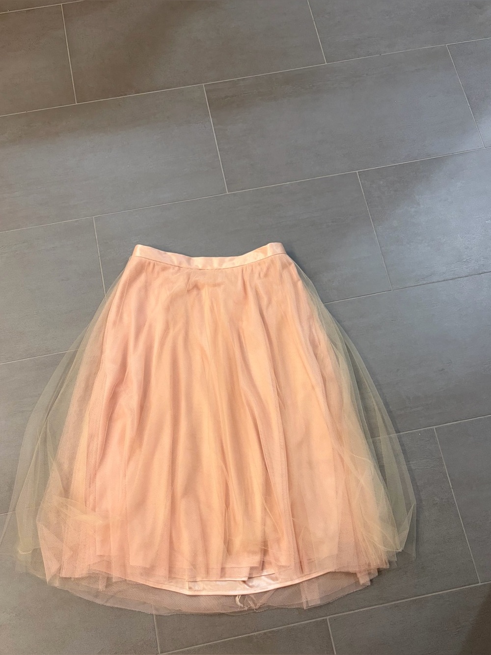 Jenny Yoo Blush Pink Tulle Midi Skirt